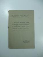 Cesare Fracassini. Discorso tenuto da Saverio Kambo all'Associazione artistica internazionale di Roma