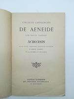 De Aeneide cum fructu legenda. Acroasis facta ecc. in Athenaeo Taurinensi