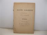 Dante Alighieri. The festal day. May MDCCCLXV. Italia. Amans concors venerans by James Lockhart of the univeristy of Oxford and Cambridge