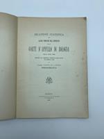 Relazione statistica dei lavori compiuti nel Distretto della Corte d'appello di Bologna nell'anno 1895