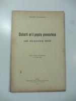 Gioberti ed il popolo piemontese nel dicembre 1848. Dalla Nuova Antologia 16 ottobre 1913