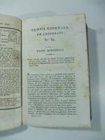 Nuove ricerche intorno ai sistemi di forze equivalenti ad una forza unica...(Stralcio da: Nuovo giornale de' letterati. N. 32. 1827)