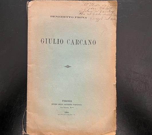 Giulio Carcano - Benedetto Prina - copertina