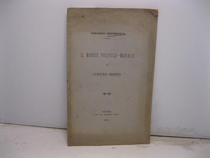 Il mondo politico-morale di Ludovico Ariosto - Vincenzo Reforgiato - copertina