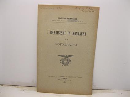I bradisismi in montagna e la fotografia - Francesco Salmojraghi - copertina
