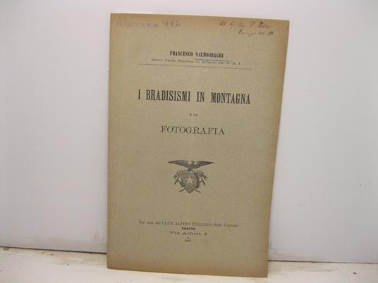 I bradisismi in montagna e la fotografia - Francesco Salmojraghi - copertina