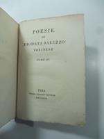 Parnaso degli Italiani viventi, vol. IV. Poesie di Diodata Saluzzo torinese