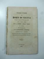 Discorso funebre per i morti di Vienne recitato il 27 novembre 1848 nella insigne chiesa di S. Andrea della valle in Roma