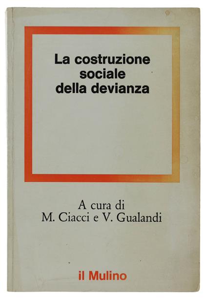 Costruzione Sociale Della Devianza - copertina