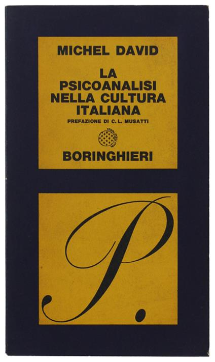 Psicoanalisi Nella Cultura Italiana - Michel David - copertina