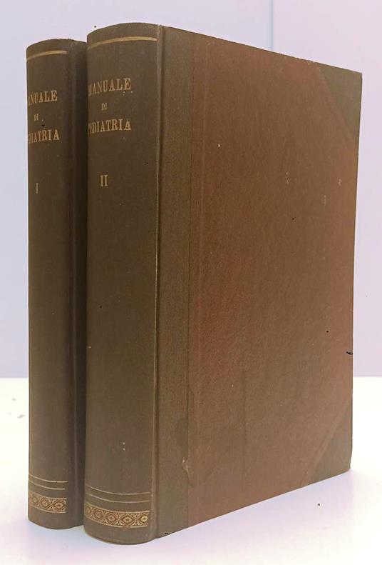 Manuale Di Pediatria 2 Volumi- Gino Frontali- Minerva Medica- 1936- C-Yfs350 - Gino Frontali - copertina