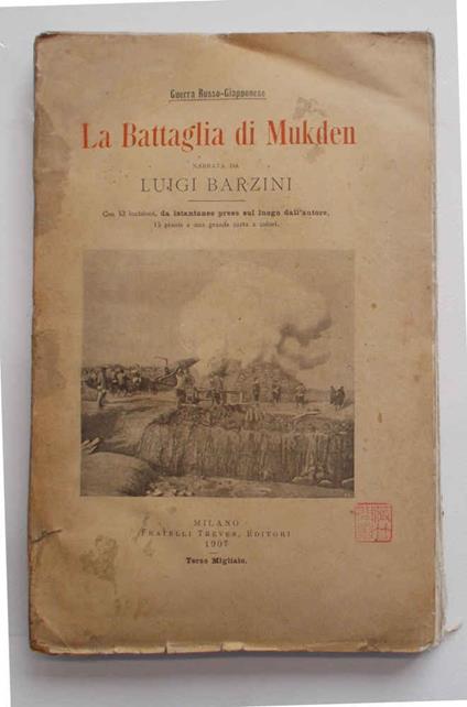 battaglia di Mukden. Guerra Russo-Giapponese - Luigi Barzini - copertina