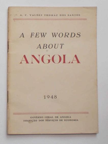 A few words about Angola - copertina