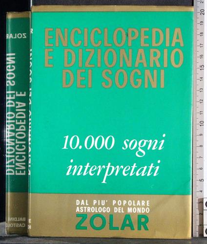 Enciclopedia e dizionario dei sogni - Zolar - copertina