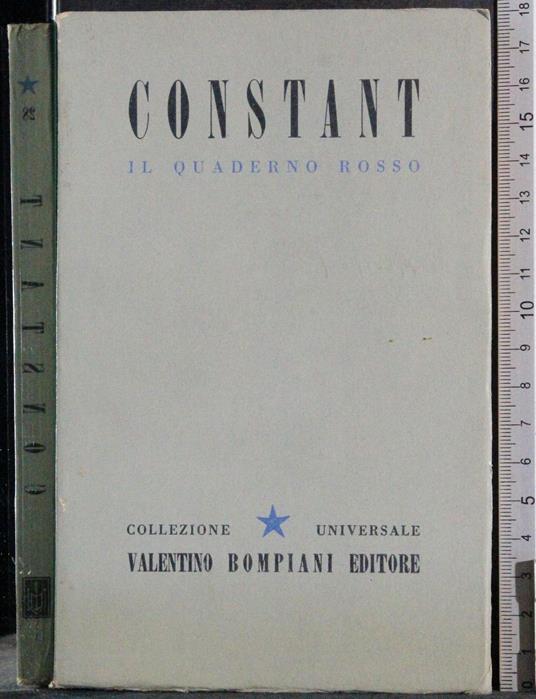 Il quaderno rosso - Constant - copertina