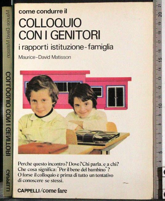 Come condurre il colloquio con i genitori - copertina