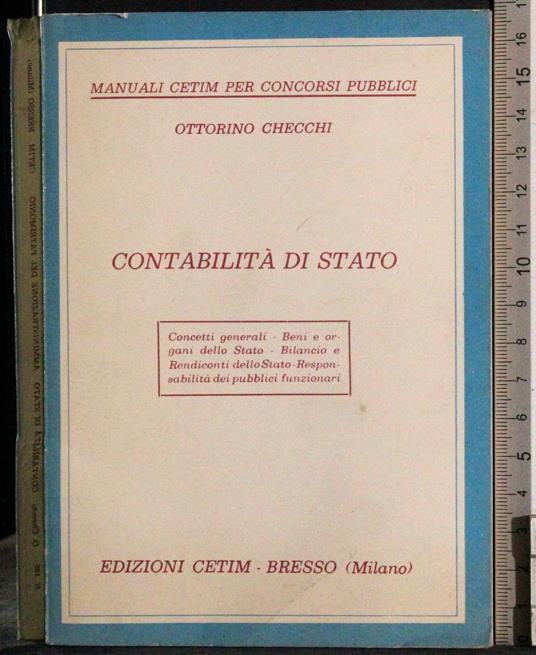 Contabilità di stato - Ottorino Checchi - copertina