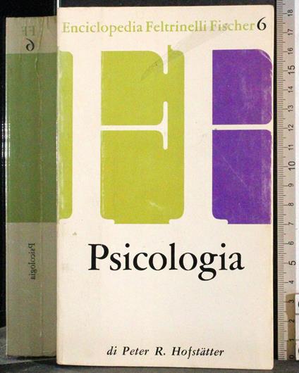 Psicologia - Peter R. Hofstatter - copertina