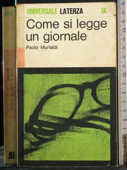 Come si legge un giornale - Paolo Murialdi - copertina