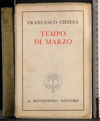 Tempo di Marzo - Francesco Chiesa - copertina