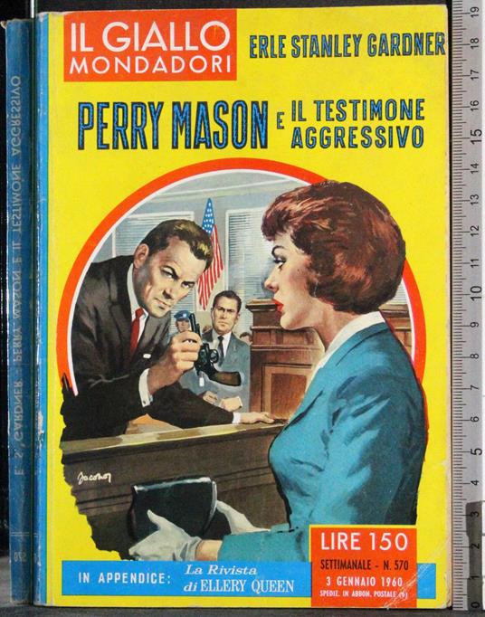 Perry Mason e il testimone aggressivo - Gardner - copertina