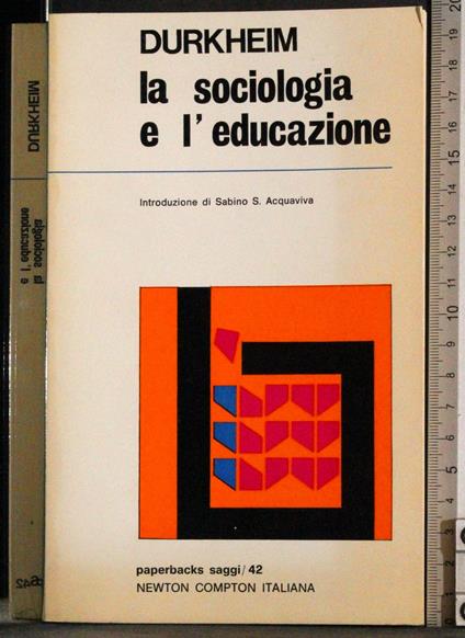 sociologia e l'educazione - Émile Durkheim - copertina