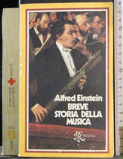 Breve storia della musica - Alfred Einstein - copertina