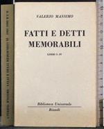 Fatti e detti memorabili. Libri I-IV