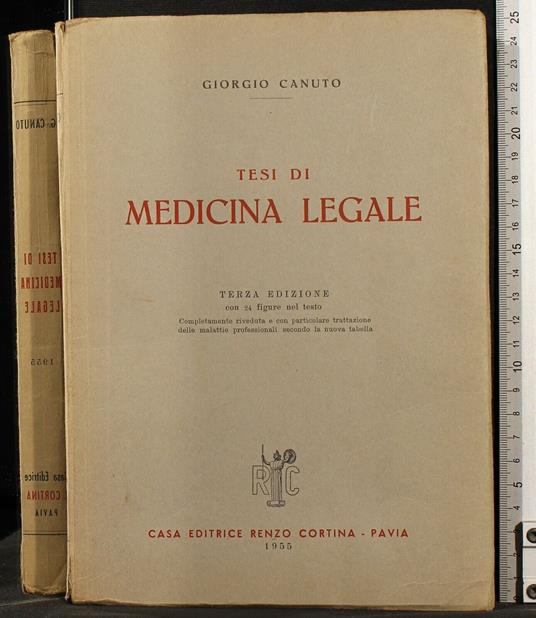 Tesi di Medicina - Giorgio Canuto - copertina