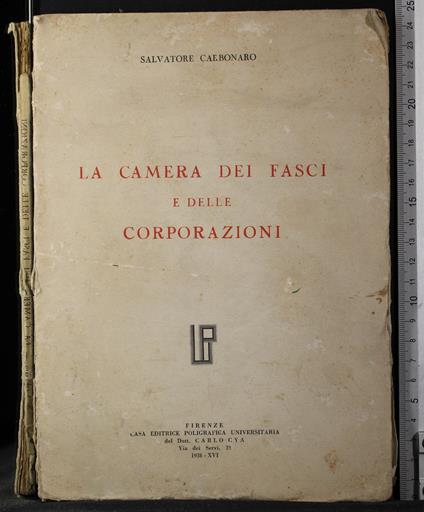 La camera dei fasci e delle corporazioni - Salvatore Carbonaro - copertina