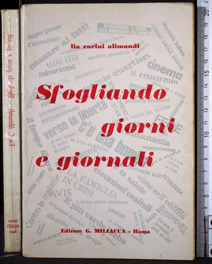 Sfogliando giorni e giornali - Lia Carini Alimandi - copertina