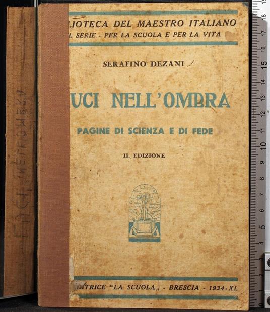 Luci nell'ombra - Serafino Dezani - copertina