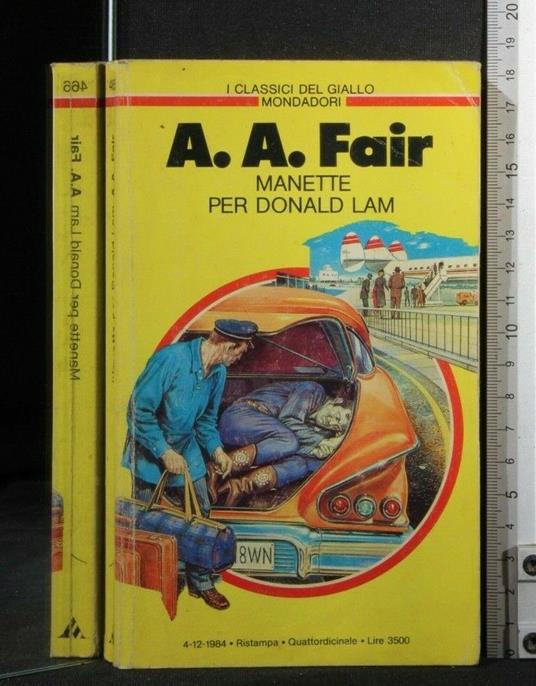 Manette per Donald Lam - A.A. Fair - copertina