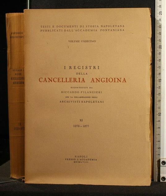 I Registri Della Cancelleria Angioina Volume Xi - Riccardo Filangieri - copertina