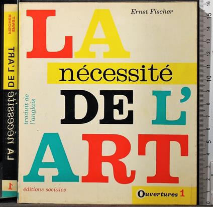 La necessite de l'art - Ernst Fischer - copertina