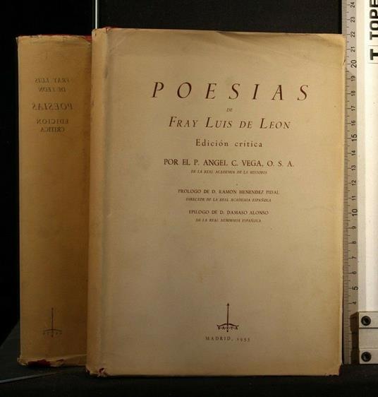 Poesias - Fray Luis de Leon - copertina