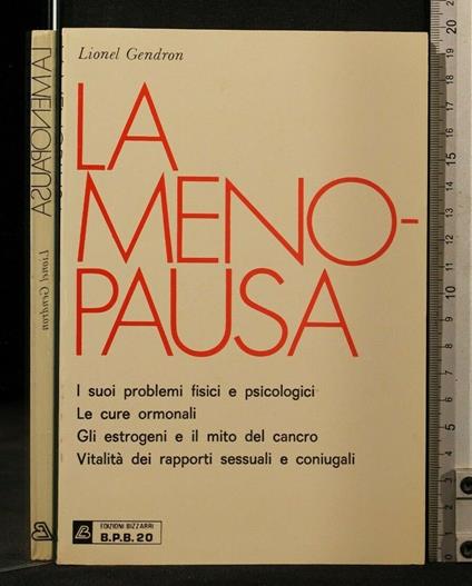 La Menopausa - Lionel Gendron - copertina