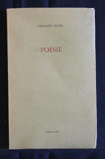 Poesie - Virgilio Guidi - copertina