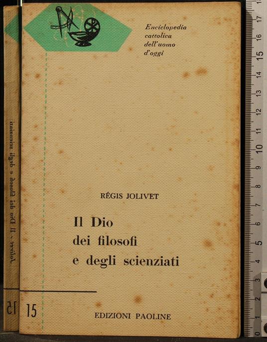 Il Dio Dei Filosofi e Degli Scenziati - Regis Jolivet - copertina