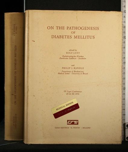 On The Pathogenesis Of Diabetes Mellitus Acta Diabetologica - Rolf Luft - copertina