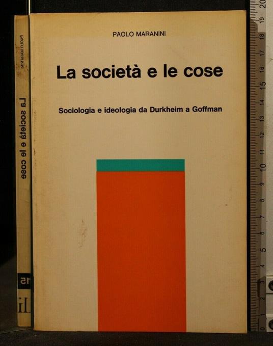 La Società e Le Cose - Paolo Maranini - copertina