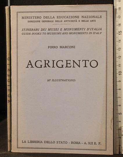 Agrigento - Pirro Marconi - copertina