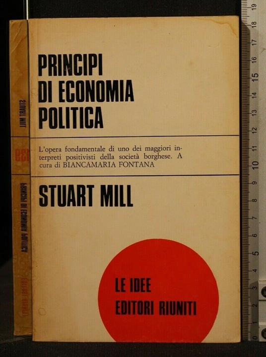 Principi di Economia Politica - Stuart Mill - copertina