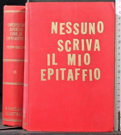 Nessuno scriva il mio epitaffio - Willard Motley - copertina