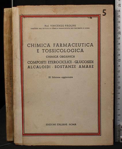 Chimica farmacautica e tossicologica - Paolini - copertina