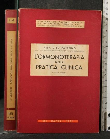 L' Ormonoterapia Nella Pratica Clinica - Vito Patrono - copertina