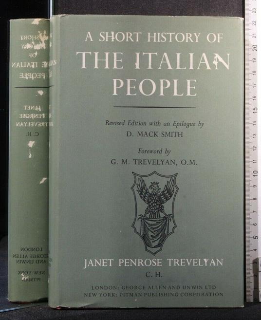 A Short History Of The Italian People - Janet Penrose Trevelyan - copertina