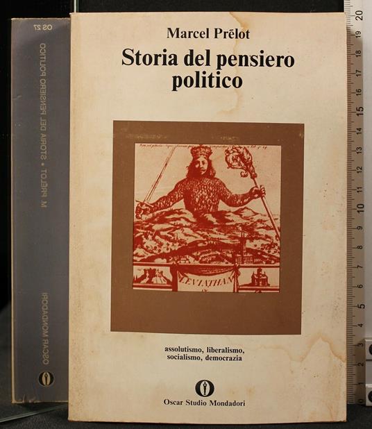 Storia Del Pensiero - Marcel Prelot - copertina