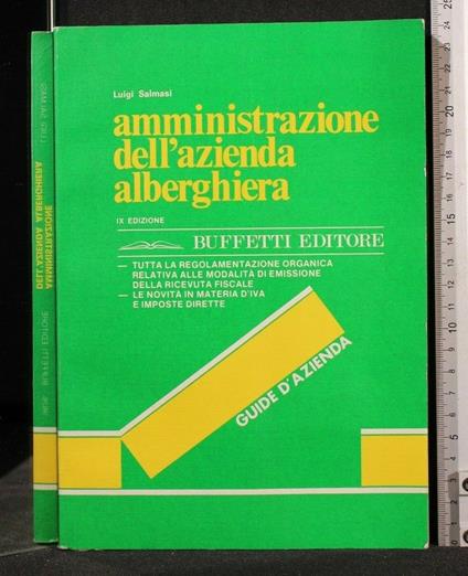 Amministrazione Dell'Azienda Alberghiera - Luigi Salmasi - copertina