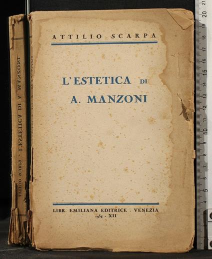 L' estetica di a Manzoni - Attilio Scarpa - copertina
